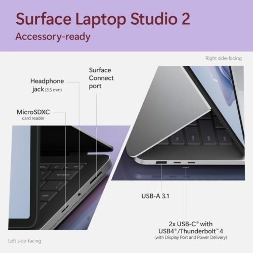 Microsoft SURFACE LAPTOP STUDIO 2 I7/32/1 PLATINUM WIN11 PRO SURFACE LAPTOP STUDIO2 I7/32/1T PLATINUM WIN11 PRO SURFACE LAPTOP STUDIO2 I7/32/1T PLATINUM WIN11 PRO