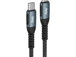 Cable Tipo C Stylos 100W 2m Negro -