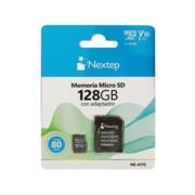 Memoria Micro SD Nextep 128GB Clase 10 UHS|U1 c/Adaptador