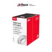 Bobina de Cable Dahua UTP Cat 6 100% de Cobre/Blanco de 305metros /Interior/Certificado CPR Eca Retardante