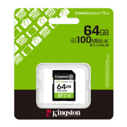 Memoria Flash Kingston Canvas Select Plus SDXC 64GB SD UHS-I Clase 10