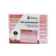Vale Provisional De Caja Nextep 1/4 3 Blocks C/50 CU