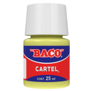 Pintura Cartel Baco 80 Amarillo Pastel 25 ML