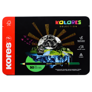 Colores de madera semi profesionales Kores estuche metal c/50 piezas