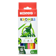 Colores de madera Kores Kromas triangulares 2.7 mm c/12 piezas Selección Mexicana