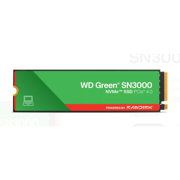 SSD interno Western Digital de 500GB Green SN3000 PCIe Gen4x4 NVMe - Lectura y Escritura