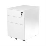 Archivero Metalico Movil Nextep de Pedestal 3 con Cerradura Ensamblado Blanco