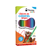 Colores Nextep Largos Caja C/12 Piezas